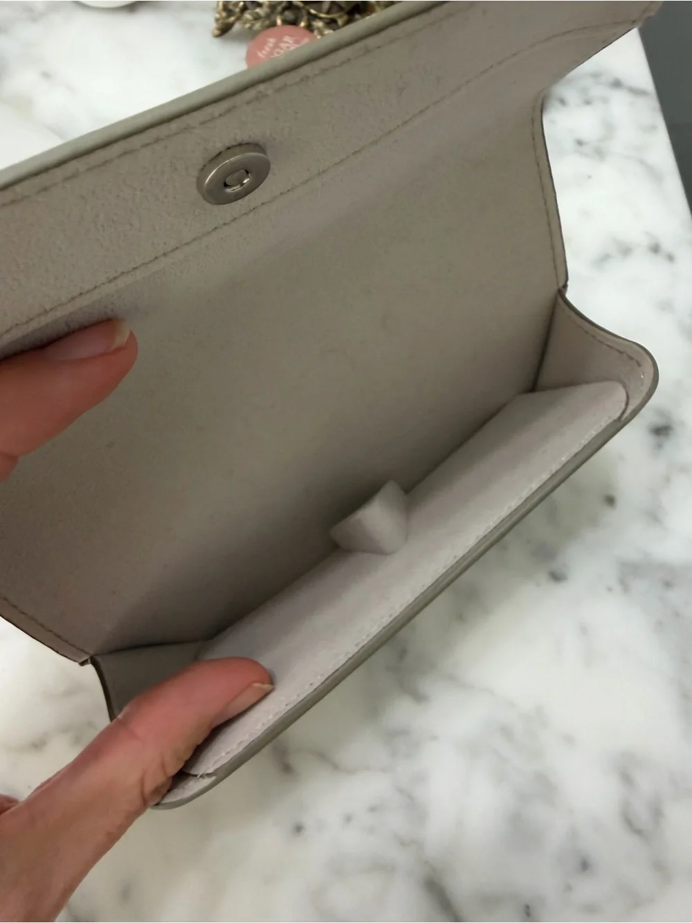 Giorgio Armani Sunglasses Case gray/beige
